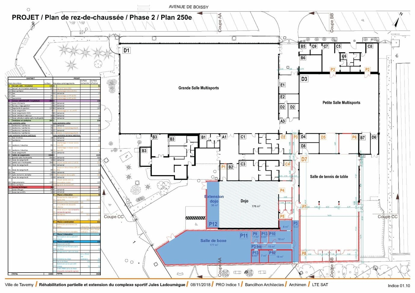 Plan du projet - Bancilhon Architectes